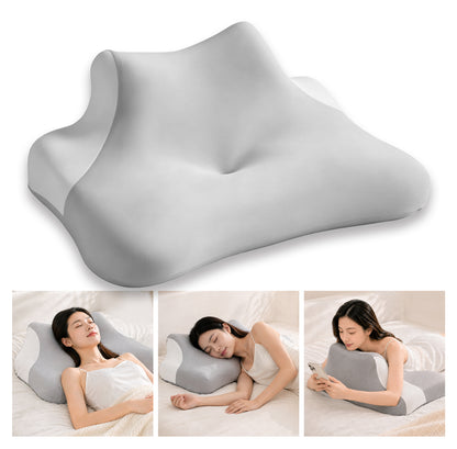 Blue Ergonomic Cervical Support Memory Foam Pillow - 60 × 40 cm