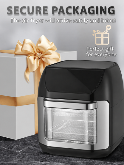 Electric air fryer, Xiaomi, new version with 2 heating elements, 2100 W, 11 L, touch display, black