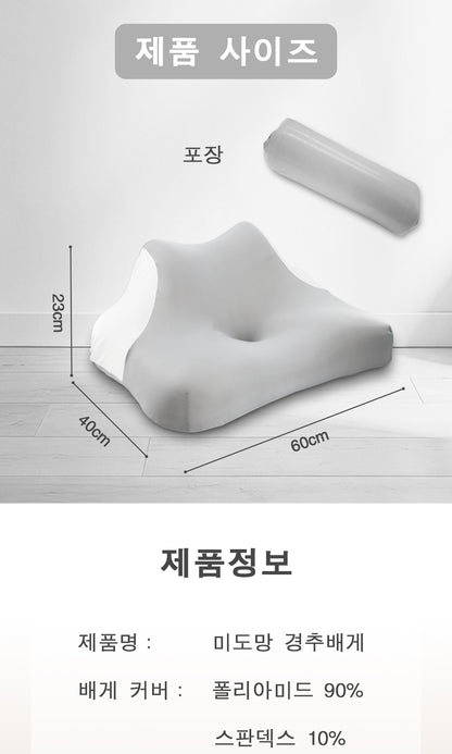 Blue Ergonomic Cervical Support Memory Foam Pillow - 60 × 40 cm